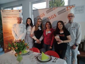 Ekipa promująca Gastronomik w Szkole Podstawowej nr 30 w Olsztynie