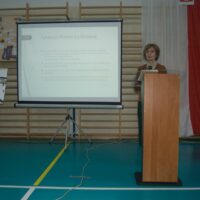 Prelekcję na temat twórczości noblistki poprowadziła Pani dr hab. Joanna Chłosta-Zielonka, prof. UWM