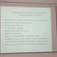 Slajd - Korzyści wynikające z lepszego zarządzania czasem