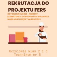 Ulotka rekrutacyjna do projektu FERS