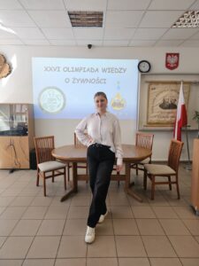 Alicja Smolińska na etapie centralnym Olimpiady