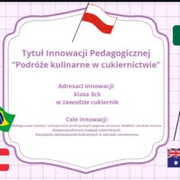 Slajd przedstawiający efekt końcowy innowacji pedagogicznej