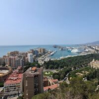 Rzut oka na Malagę ze wzgórza Gibralfaro