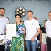 Uroczyste odebranie certyfikatu przez Panią Dyrektor ZSG-S, Wiolettę Różę Rutkowską