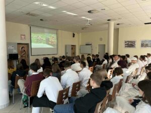 Prowadząca w trakcie wykładu