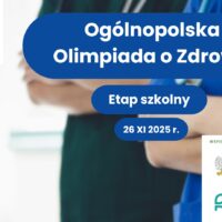 Slajd główny Ogólnopolskiej Olimpiady o Zdrowiu - etap szkolny
