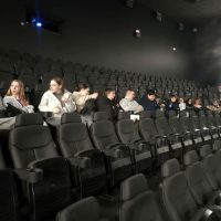 Klasa 1Ta podczas seansu