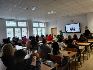 Uczestnicy wykładu obszarze edukacji prozdrowotnej młodzieży