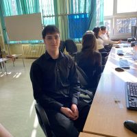 Mikołaj Marcjanik przed rozpoczęciem olimpiady