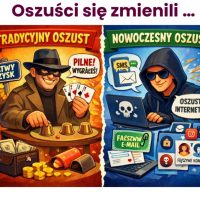 Slajd pokazujący rodzaje oszustw