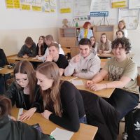 Uczniowie klasy 2Tab i 3Ts w trakcie konkursu