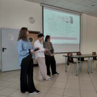 Spotkanie poprowadziły nauczycielki akademickie z Katedry Położnictwa Szkoły Zdrowia Publicznego